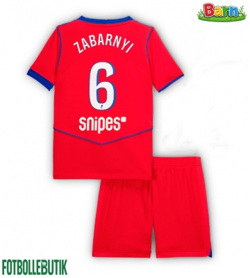 Paris Saint-Germain Illia Zabarnyi #6 Tredjeställ Barn 2025-26 Kortärmad (+ Korta byxor)